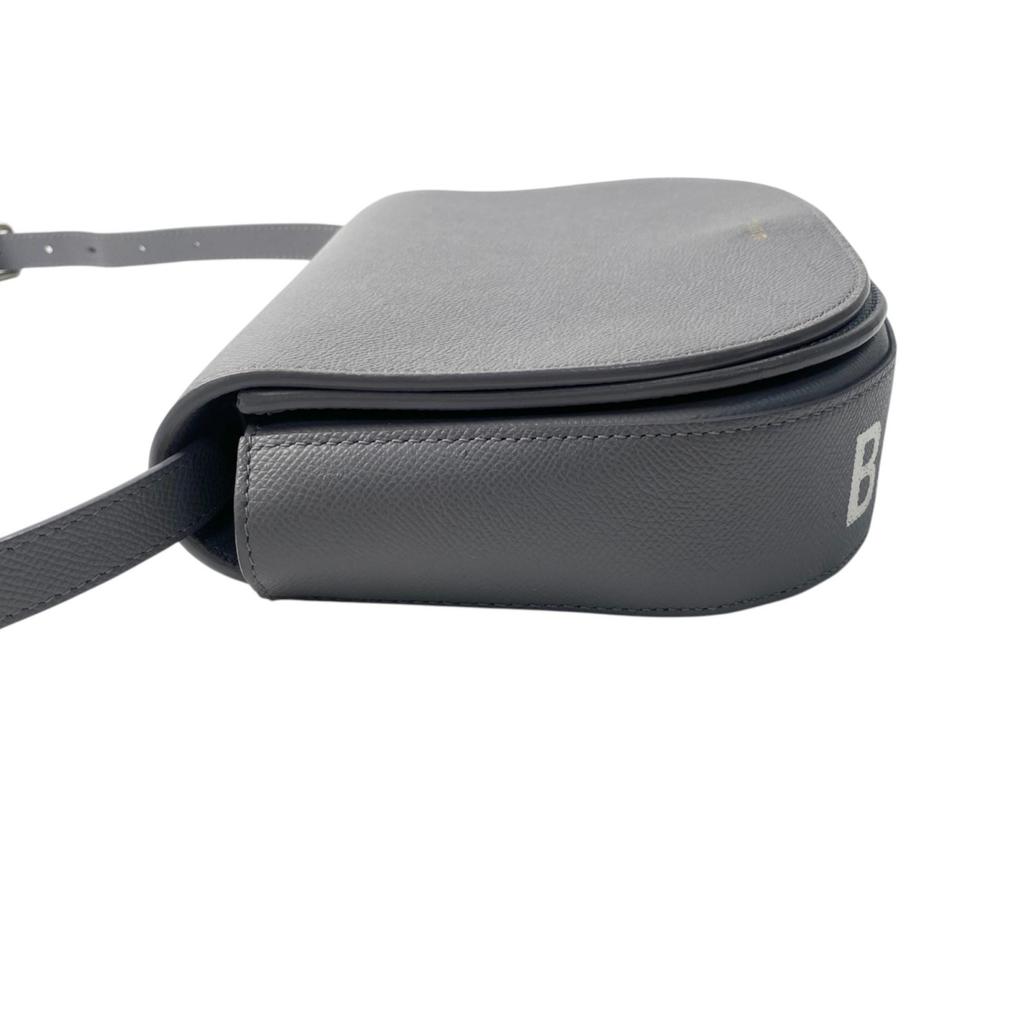Used BALENCIAGAShoulder Bag Gray Leather Women