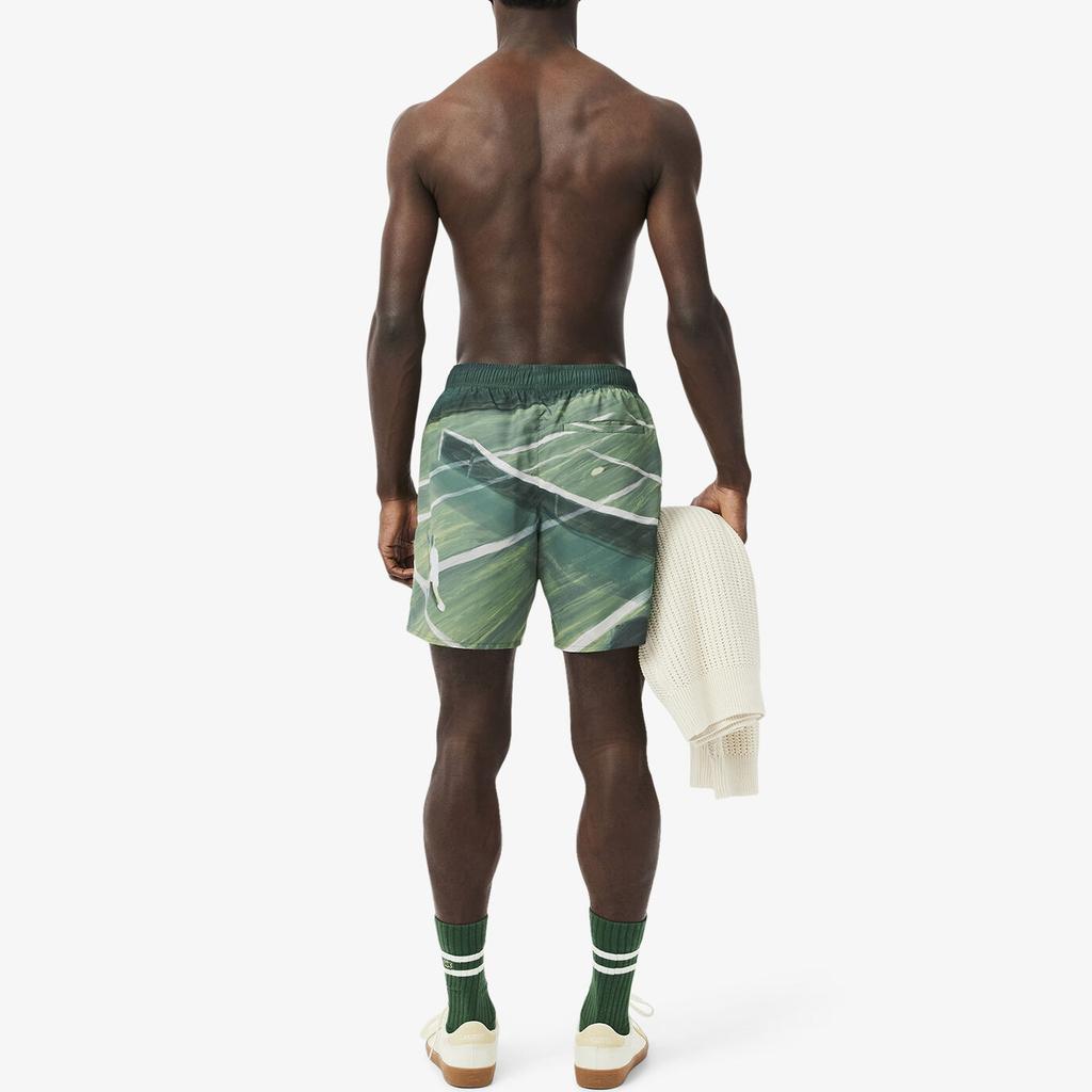 LACOSTE Beach Shorts Men's Green Moderate MH2126-132