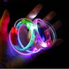 10pcs Plastic LED Bands for Parties Flashing Light Up Wristband Ornament Multicolors Wrist Decoration for Children