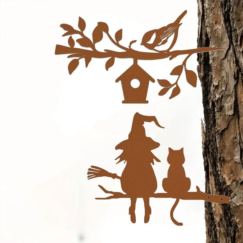 Durable Metal Garden Stake, Antirust Outdoor Yard & Holiday Decoration, Fall, Halloween, Christmas.