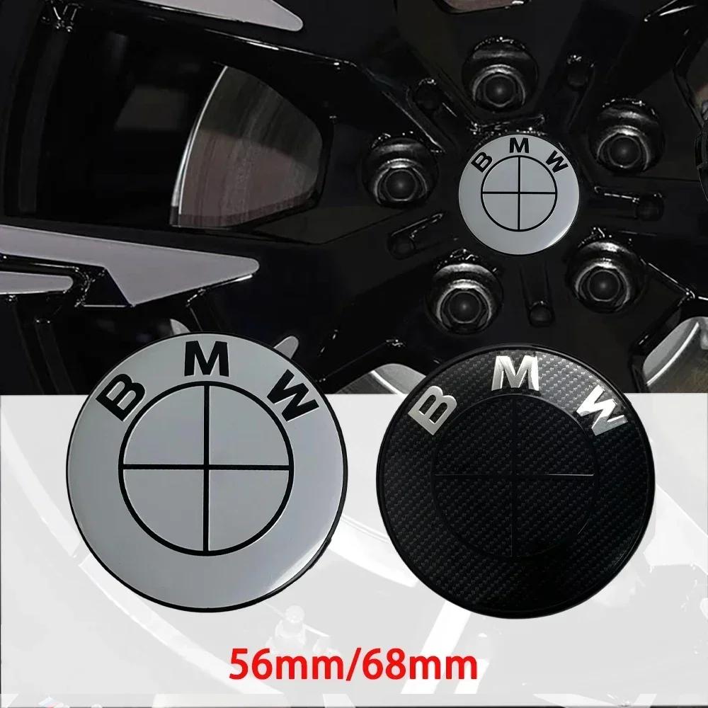 7 New BMW Badge Logo Front and Rear Logos 82mm 74mm 4 68mm Wheel Covers+46mm Steering Stickers Complete Car Badge Kit.