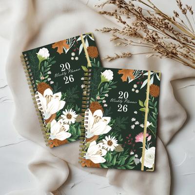 English Notepad A5 Coil English Notebook Diary Plan Book Work Exercise Schedule Book