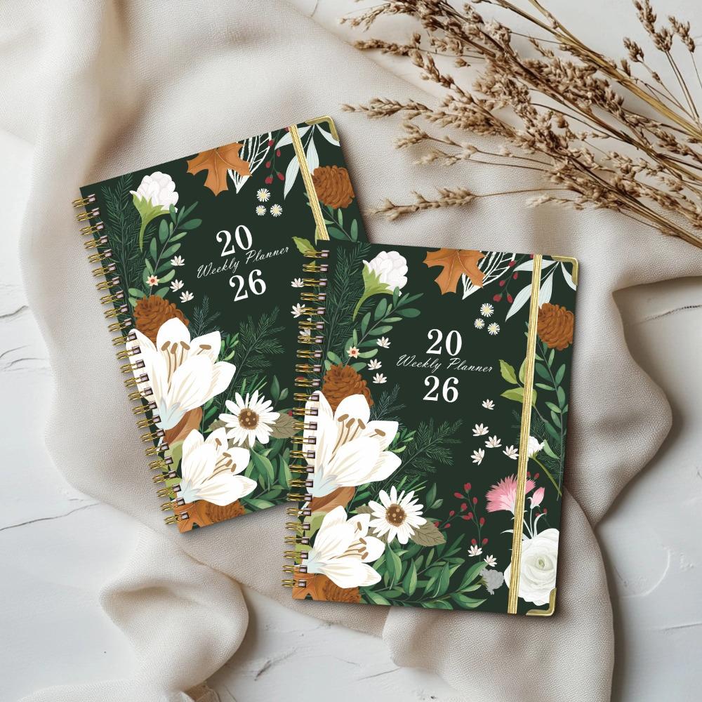 English Notepad A5 Coil English Notebook Diary Plan Book Work Exercise Schedule Book
