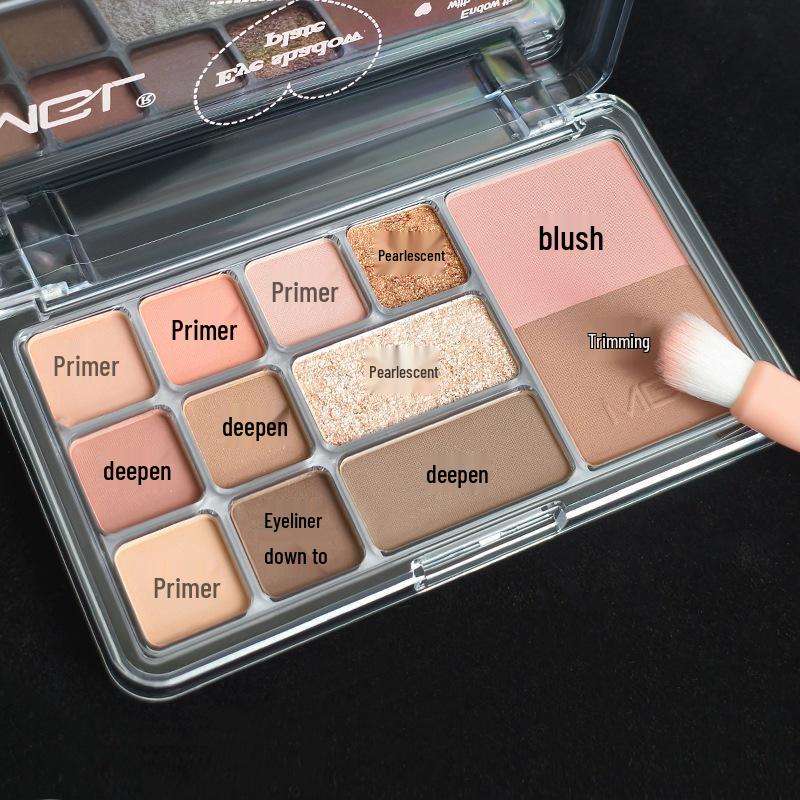 MGL Erste Liebe 12-Farben Herbst/Winter Tägliche Make-up-Palette: Kontur, Rouge, Lidschatten-Trio.