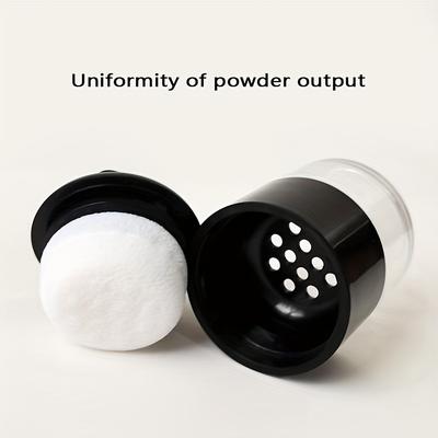 4PCS Mini Mushroom Head Setting Loose Powder Case Portable Mesh Travel-Friendly Multi-Functional Case for Blush Hairline Contour