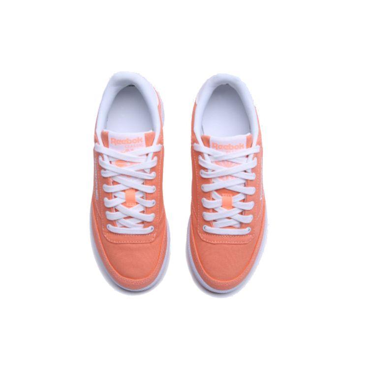 Reebok Club C 85 Vintage Low-Top Casual Sneakers Women Sneakers Light-Orange EH2422