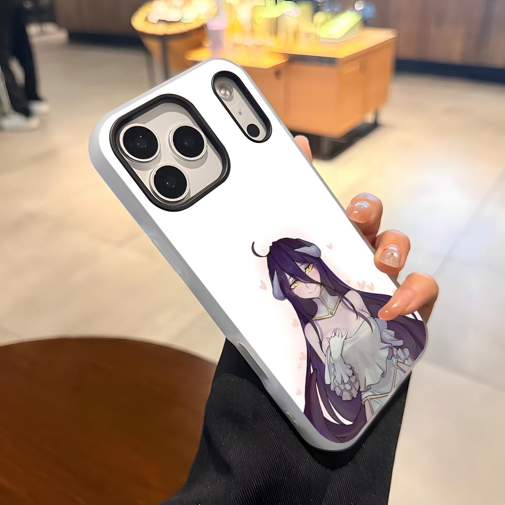 

Albedo Overlord Phone Case For IPhone 17 Air 16 E 15 14 Plus 13 12 11 Pro Max Jelly 2 In 1 Protective Case iPhone 15