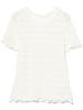Ray Beams Shirred Lace One Size Women's S/S T-Shirt, OFF_WHITE,
