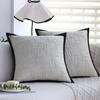 Wabi-sabi Style White Pillow, High-end Sofa Cushion, Living Room Bay Window Cushion, Back Pillow, Lumbar Pillow Pillow Case
