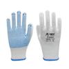 Xingyu Bleached Yarn PVC Dotted Cotton Work Gloves