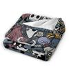 Hollow Knight Game Funny Plush Fashion Blankets Cartoon Anime Fashion Throw Fashion Blanket for Home 150*125cm Lightweight