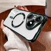 Applicable to Huawei P80pro electroplated magnetic mobile phone case Mate70 transparent mate60 all-inclusive protective case Pura70