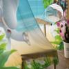 Funny Animal Cartoon With Tropical Beach Window Curtains Sheer Chiffon Tulle Curtain Home Living Room Backdrop Decoration