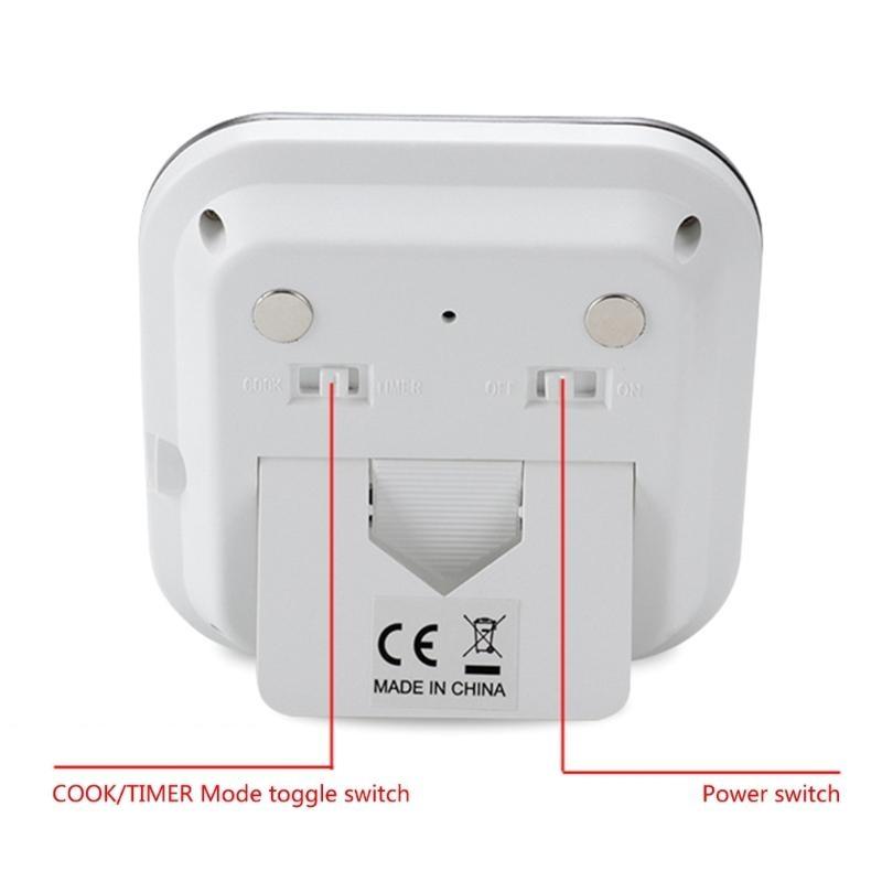 Digital Thermometer for Cooking Grilling BBQ Thermometer with LCD Backlight Stainless Steel Probe for Kitchen