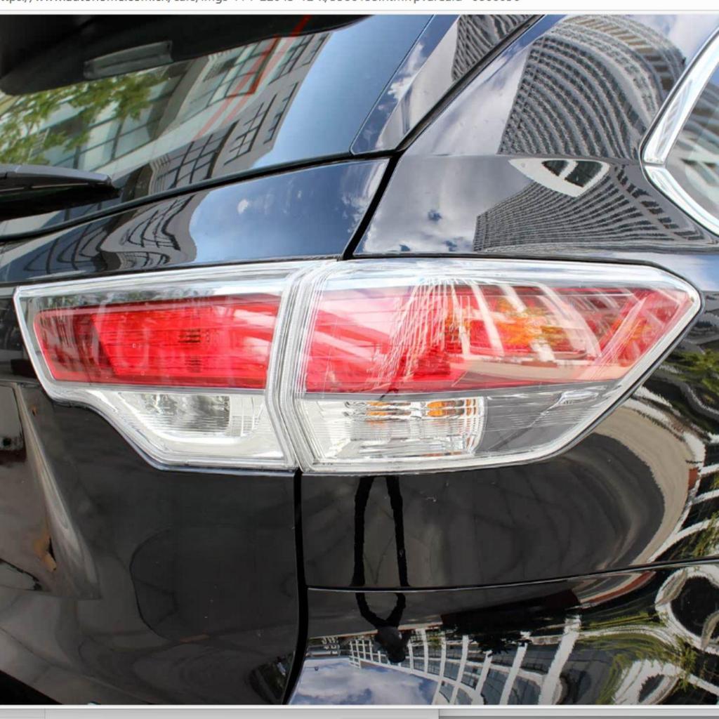 Rear Tail Light Cover for 2015-2017 Toyota Highlander - Brake and Reverse Light Lampshade