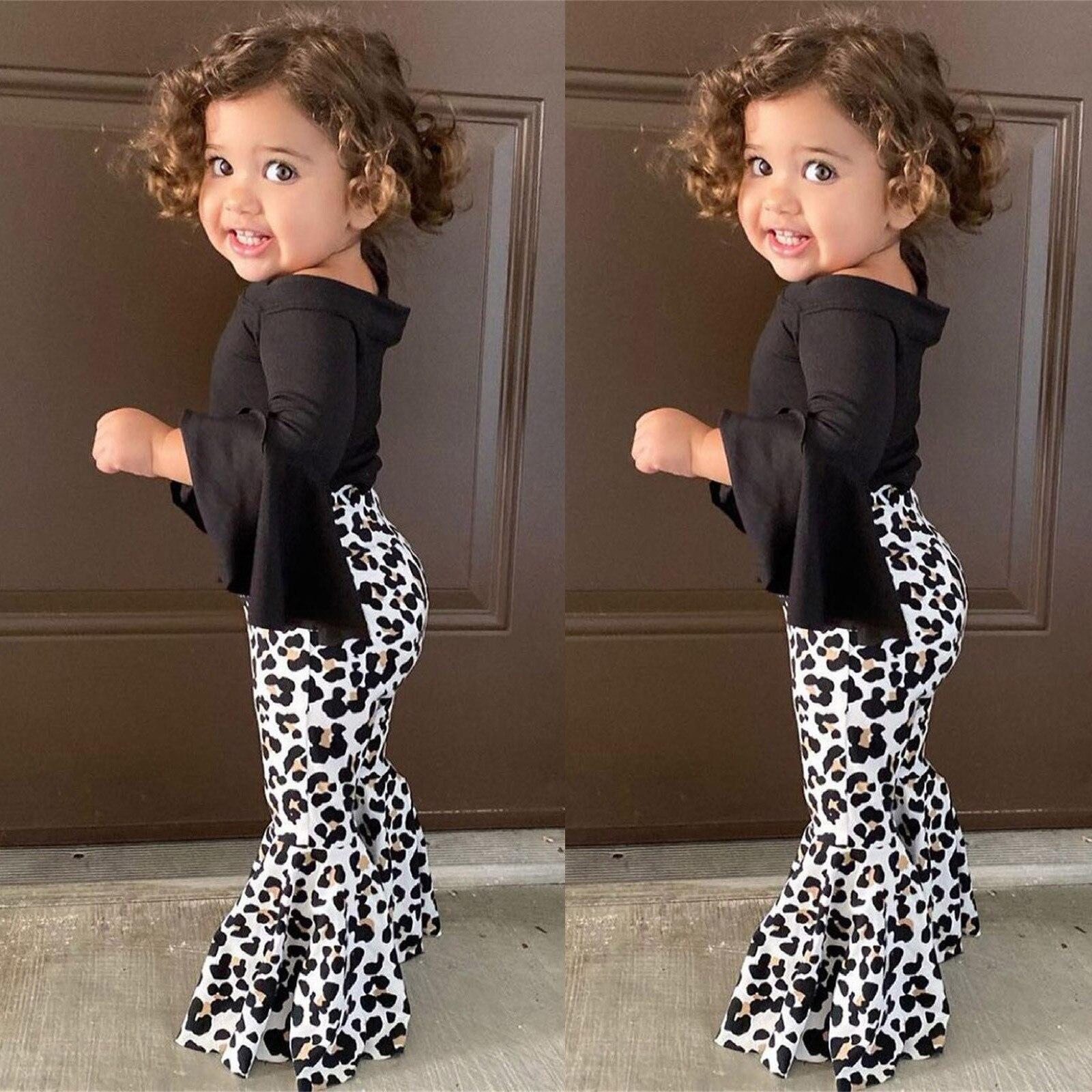 LUVCES Set Di Vestiti Per Bambina Casual Tinta Unita