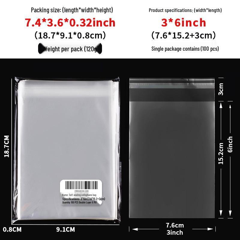 Clear Self-Adhesive OPP Bag for Candy, Snack, or Bread Packaging