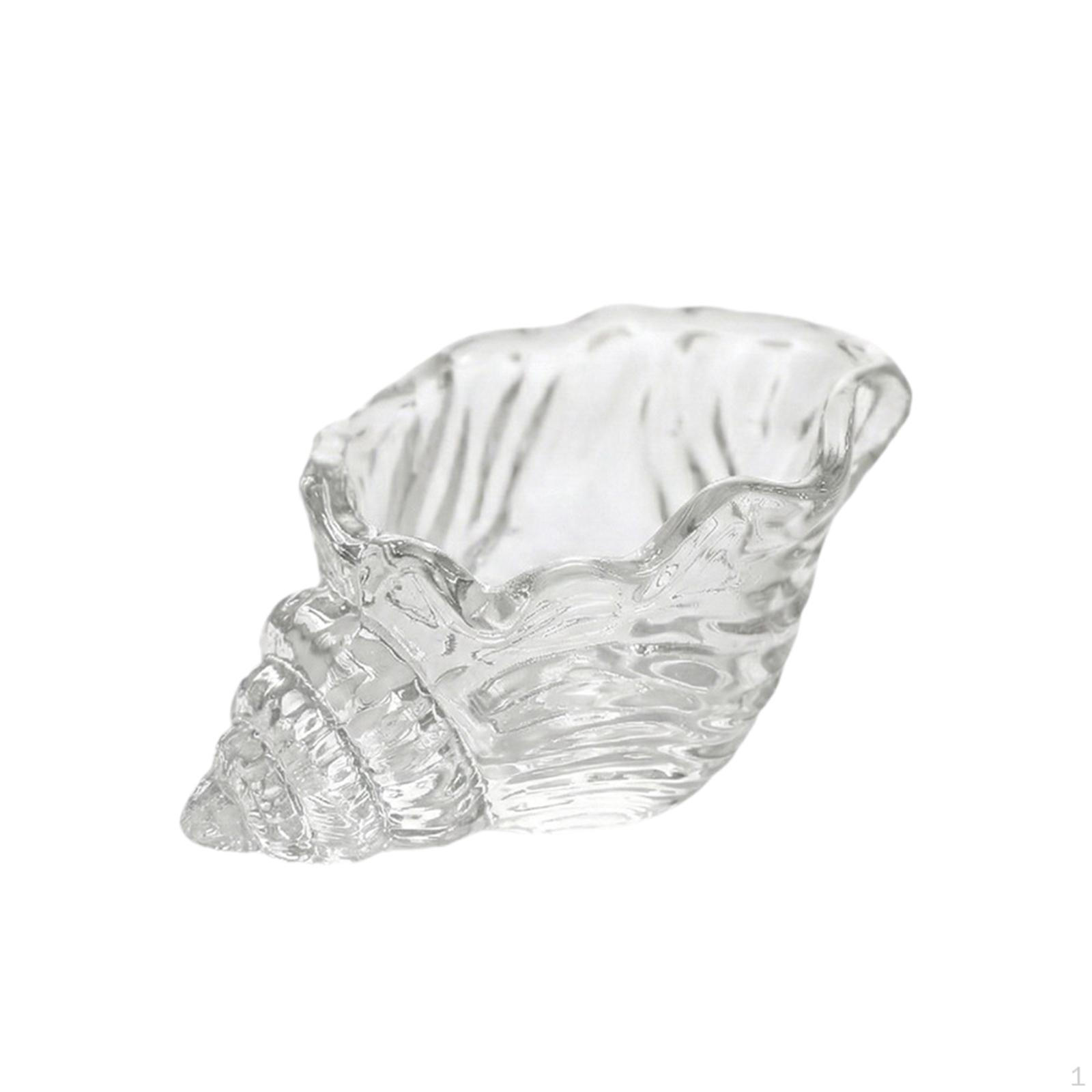 

Glass Tea Light Holder Candle Conch Stand for Holiday