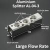 Aluminium Splitter 1/8" 1/2" BSP Internal Thread Port 2 3 4 5 6 7 8 9 10 Way 1/4 Pneumatic Air Manifold Distributor Connector