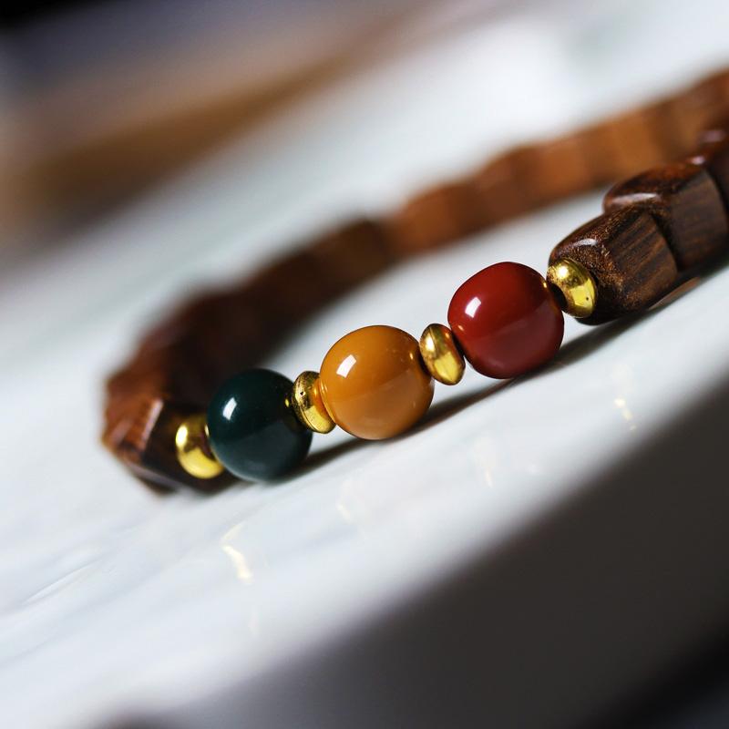 Top Grade Natural Fragrance Bracelet Lightweight Attractive Jewellery Met Kralen Smooth Design Modern Wooden Bead Bracelet