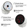 ELING 52mm Fuel Level Gauge 0-190ohm 240-33ohm Signal Fuel Tank Level Meter with 7 Colors Backlight for Car SUV Boats