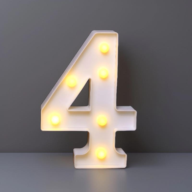 22cm LED Letter & Number Lights for Events - Perfect for Birthdays & Proposals.