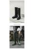 Unisex High-Top Waterproof Rain Boots - Lightweight, Non-Slip, Long Rubber Overshoes for Outdoors