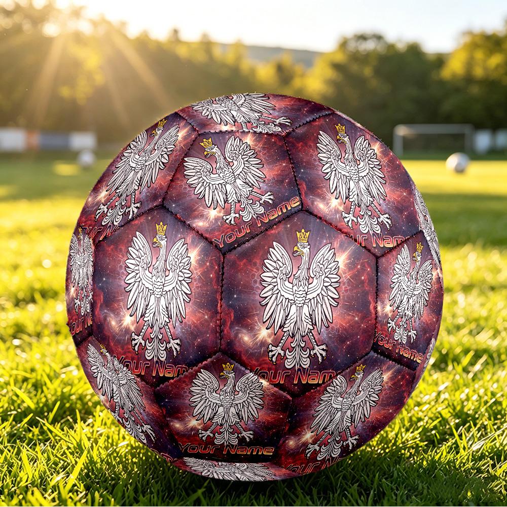 Personalized Size 5 Football Poland Football Pattern Outdoor Game Sports Ball Gift
