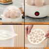 Stainless Steel Double-Layer Egg Steamer: Automatic Mini Breakfast Cooker