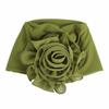 One Size Side Flower Ramadan Hijab Big Flower Islamic Headscarf Women's Turban Cap  Ladies Headwear