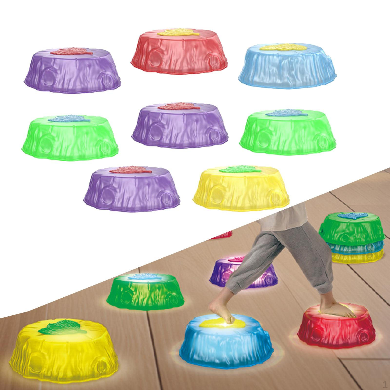 Балансирующие камни для бега, балансирующие речные камни, обучающая игрушка, камень для перехода 8Pcs