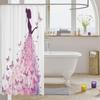 Butterfly Princess Shower Curtain Pink Silhouette Art Romantic Bathroom Decor Linen180X210