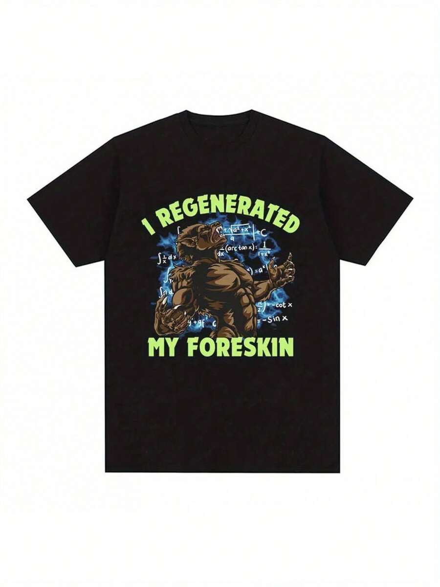 Смешная унисекс футболка с мемом  Я восстановил свою крайнюю плоть S