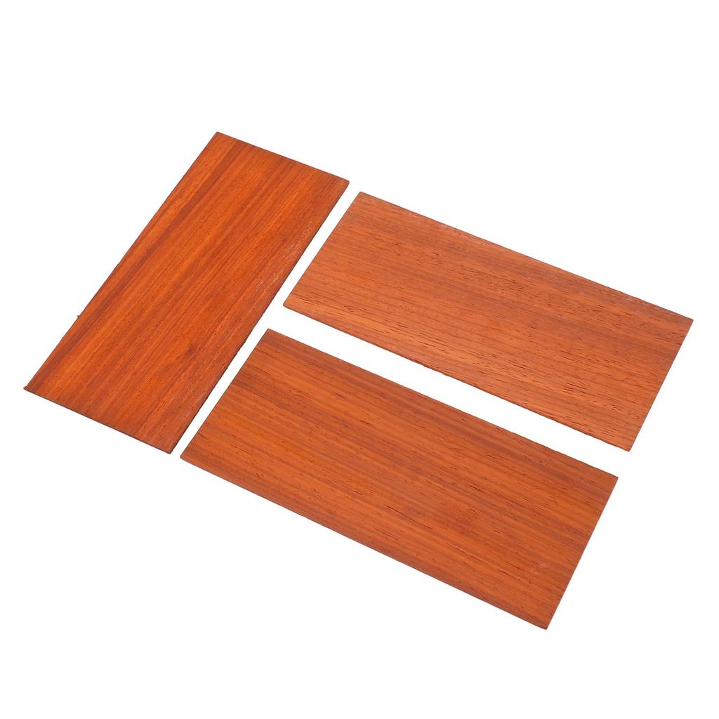 3Pcs Guitar Veneer Sheet Wood Grain Mahogany Guitar Veneer Plate Accessory for Decoration