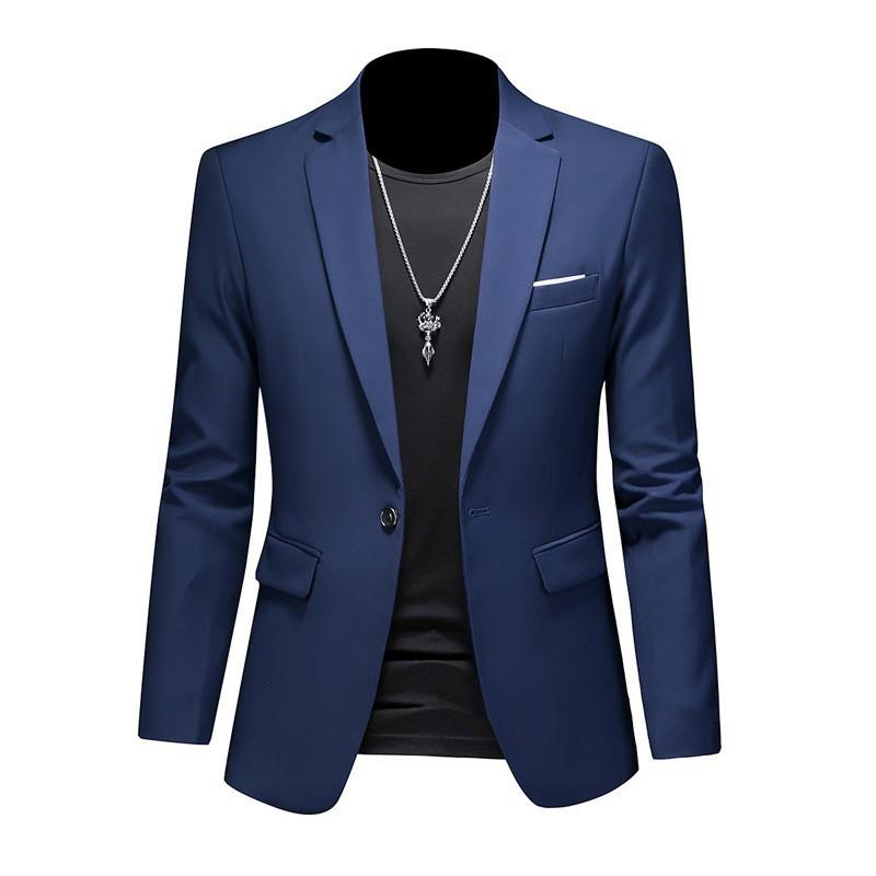 

Весна Осень Мужской Повседневный Костюм Slim Fit Пиджак Мужской Профессиональный Костюм M