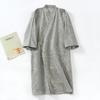 Accappatoio in garza di cotone in stile giapponese da uomo, di grandi dimensioni, kimono, camicia da notte, primavera ed estate, pigiama sottile, yukata con lacci, felpa