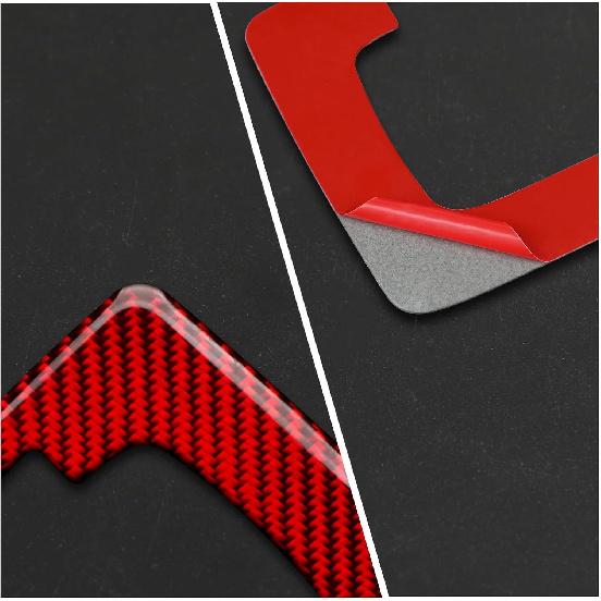 Car Sticker Carbon Fiber Center Console Gear Shift Indicator Panel Cover Trim for Ford Ranger XLT Lariat XL      Decal Accessories Red