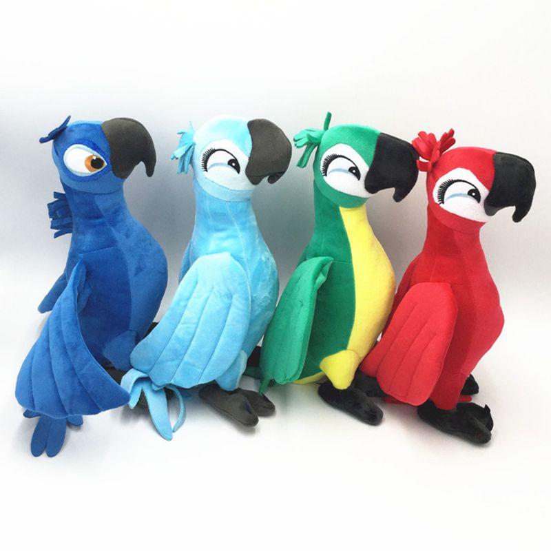 Rio Movie 30cm Plush Toy Parrot Bird Stuffed Animal Doll Soft For Kid Gift Toys