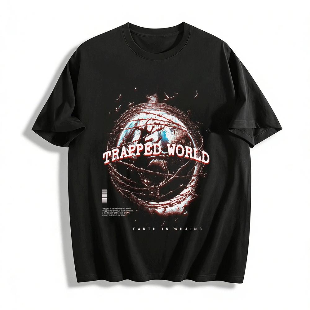 

Trapped WorldT Pure cotton T-shirt 6XL