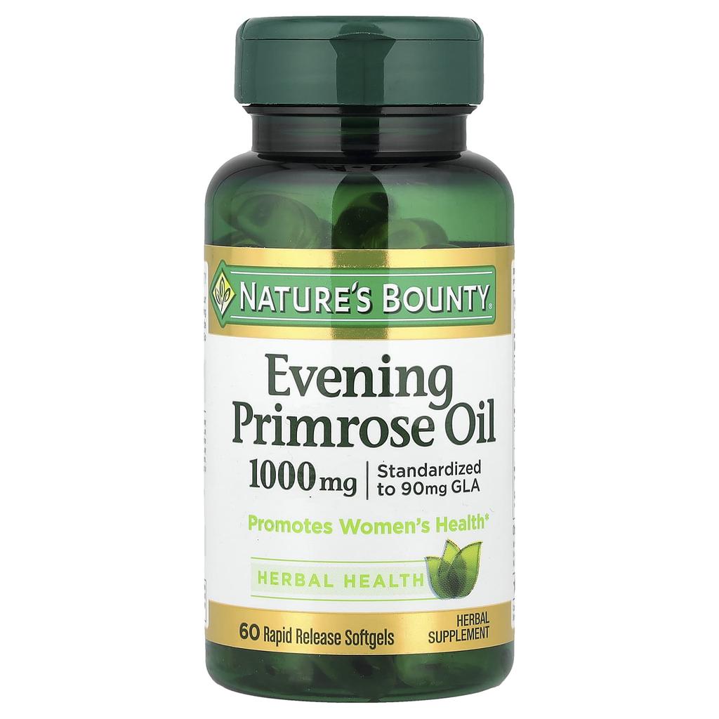 Nature's Bounty Evening Primrose Oil, 60 Softgels