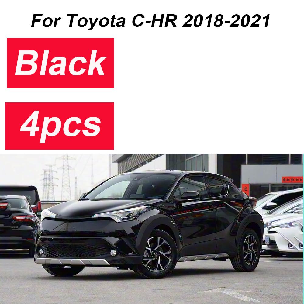 For Toyota C-HR 2018 Accessories IZOA 2018- 4PCS Front Muds Mudguard Splash Guards Rear Muds Fenders Wheels Car Accessories
