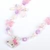 Colier Hello Kitty cu mărgele strălucitoare accesoriu drăguț elegant personaj Sanrio.