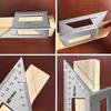 Aluminiumlegering 45/90 Graden Hoekliniaal Verticale T-vormige Meter Hoekmeter Gereedschap