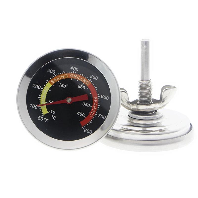 Kitchen Cooking Thermometer Stainless Steel BBQ Grill Thermometer for Oven BBQ Grill with Probe Heat Barbecue 52mm 10℃-400℃ 2