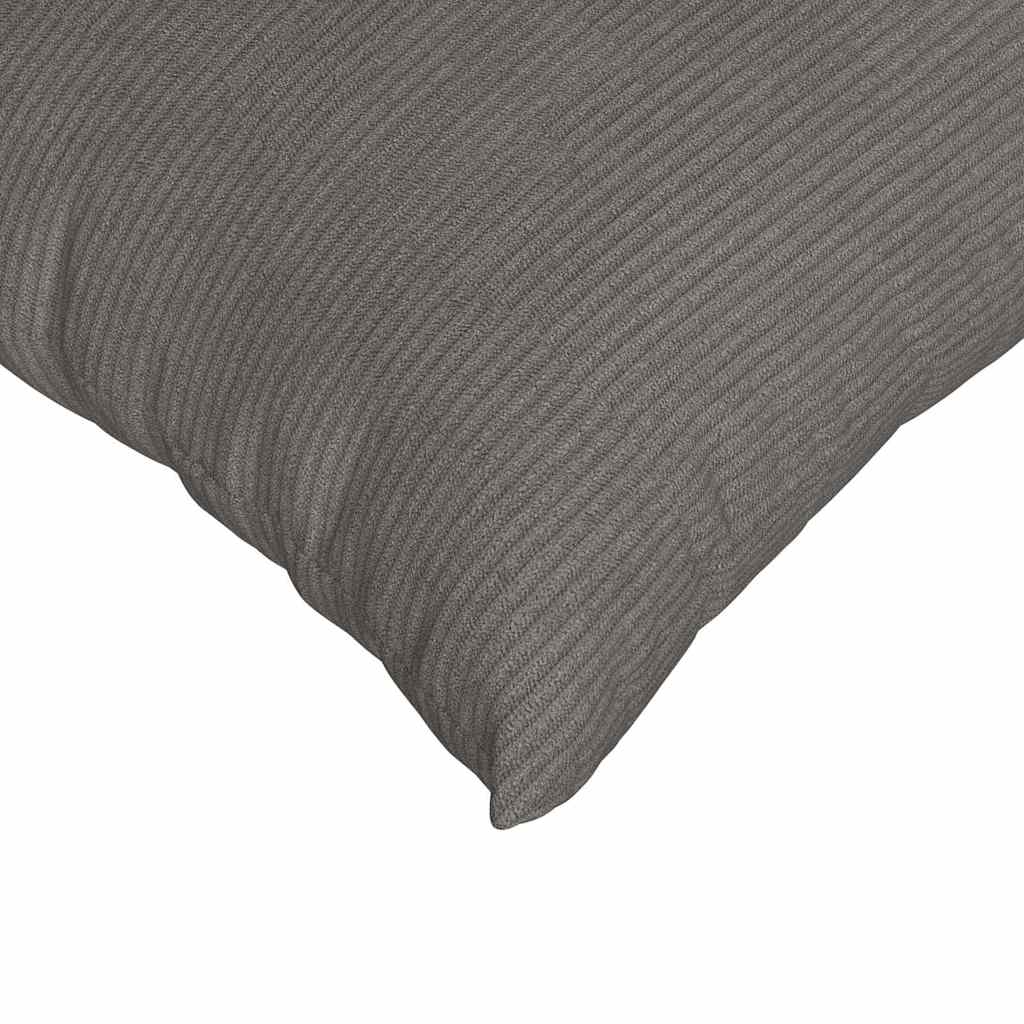 Sofa Cushions 2 Pieces Light Grey 45 X 45 Cm Corduroy Fabric