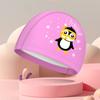Cartoon Swimming Caps PU Waterproof Long Hair Ear Protection Children Swim Cap for Boys Girls Kids Swimming Cap Pool Accessories