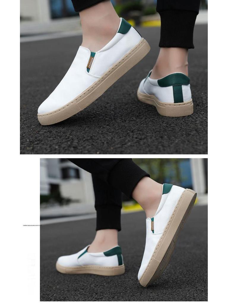 Men's 2025 Canvas Slip-On Sports Casual Shoes - Trendy, Breathable, Plus Size