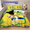 3Pcs Neymar Jr Soccer Legend Bedding Sets For All Sizes New 3D Printed Bed Cover Comforter Duvet Cover Pillowcase Bedroom Decoration
