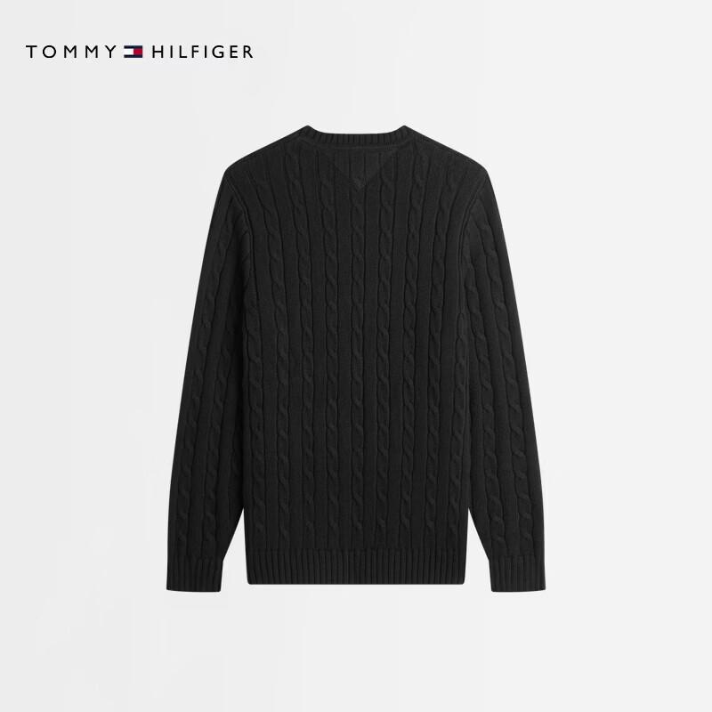 Tommy Hilfiger Men's Wool Blend Cable Knit Pullover Sweater