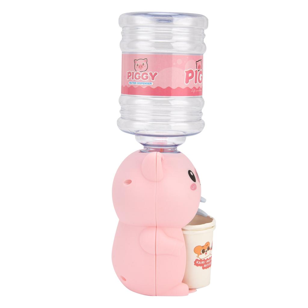 Mini Water Dispenser Cute Simulation Cartoon Kitchen Toy for Children Home KitchenPink Pig